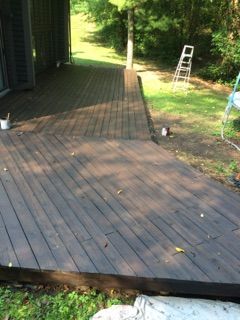 Finished Deck Staining