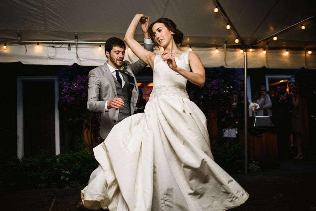 Wedding students in action 