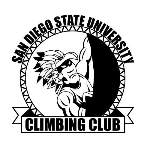 Logo for the SDSU Climbing Club.
