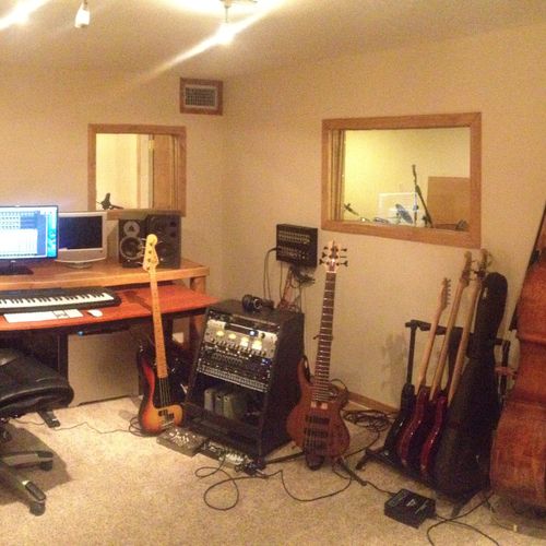 My studio in Croton on Hudson, NY. The control roo