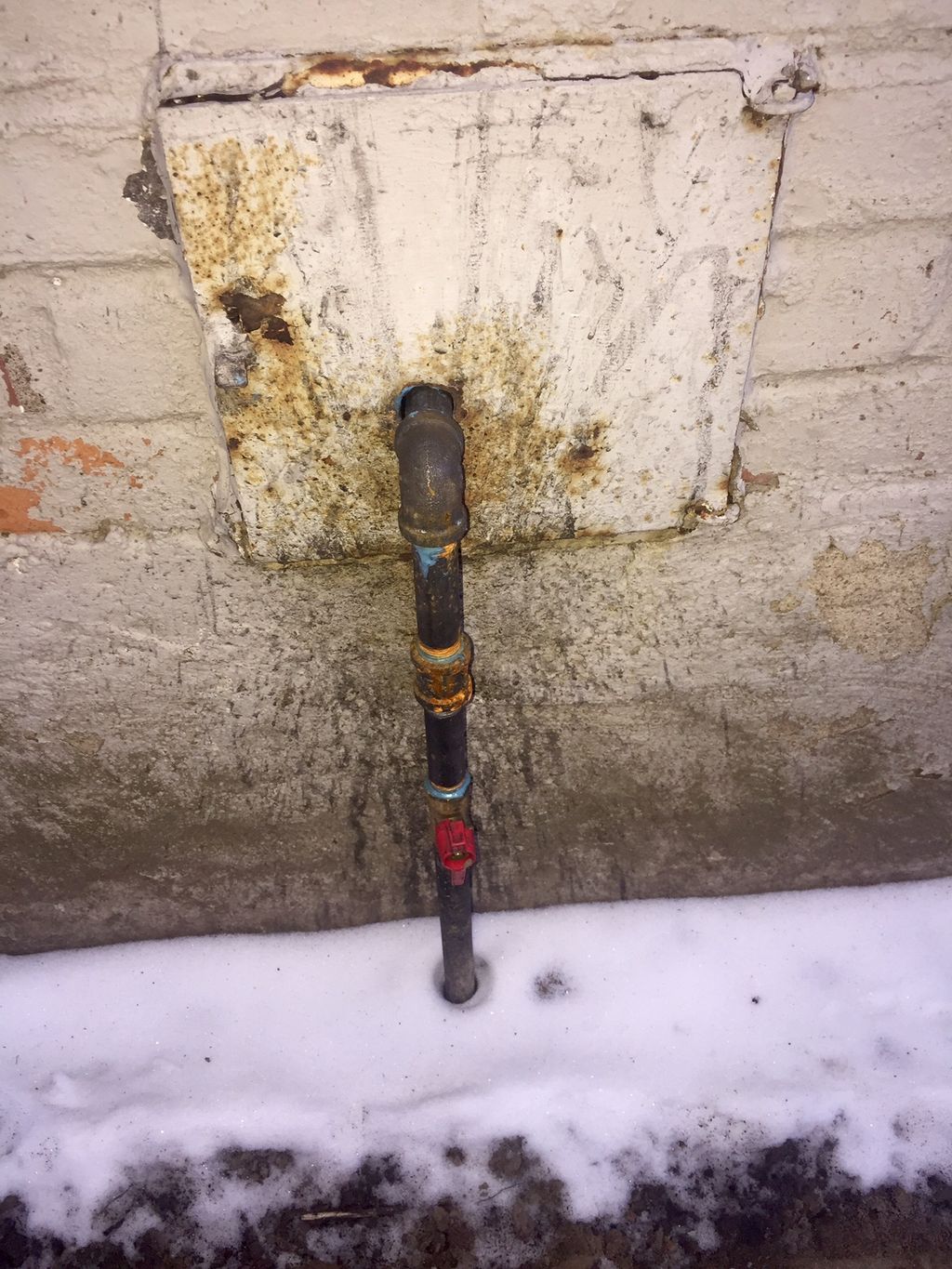 Gas line replacement and fire log installation for