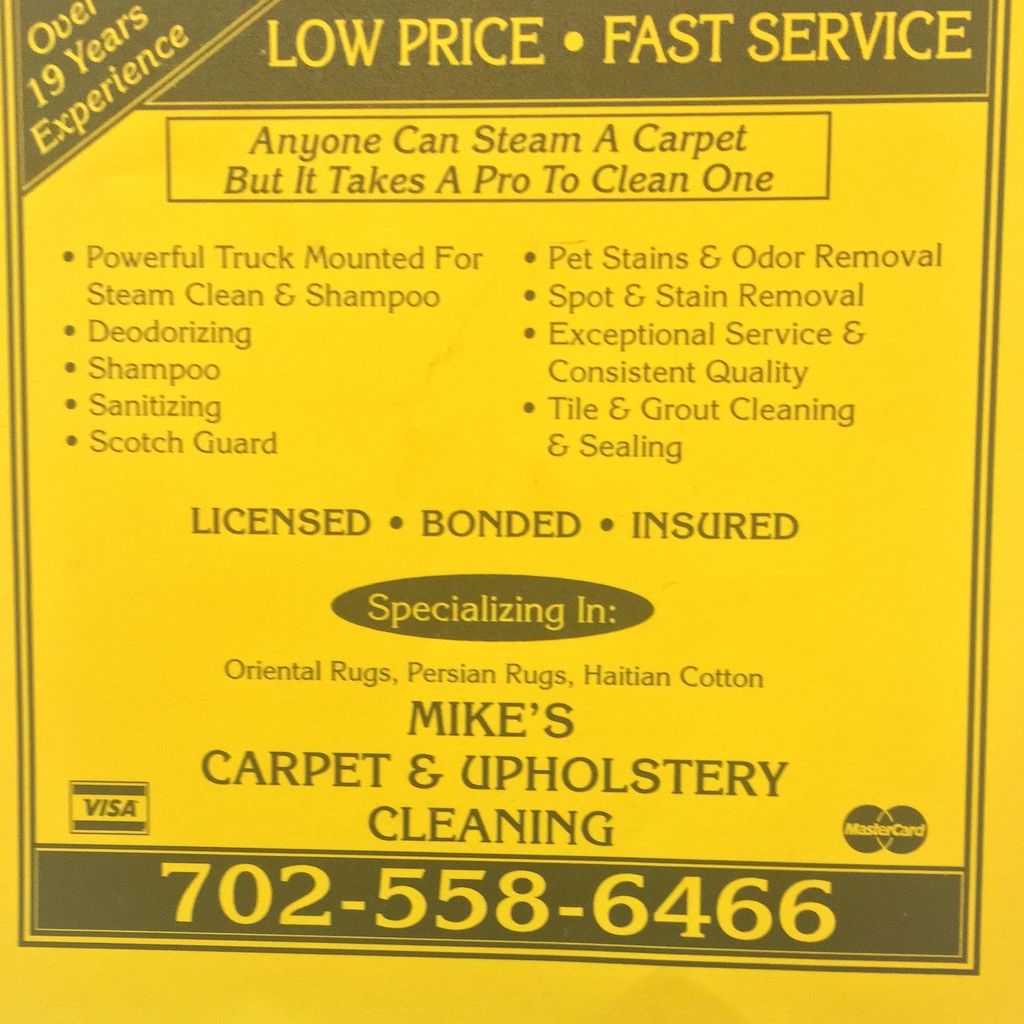 Mike's Carpet, Upholstery Cleaning & Floor Main...