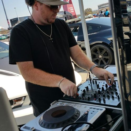 DJING at the Orange County Car Show at Angel's Sta