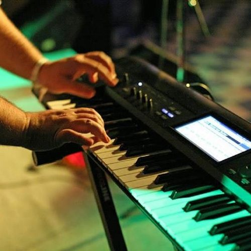 Playing keyboards for local Dance/Pop/Rock band, B