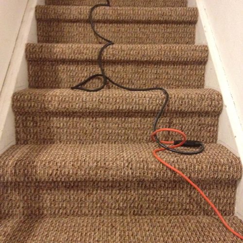 Capped stairs-carpet