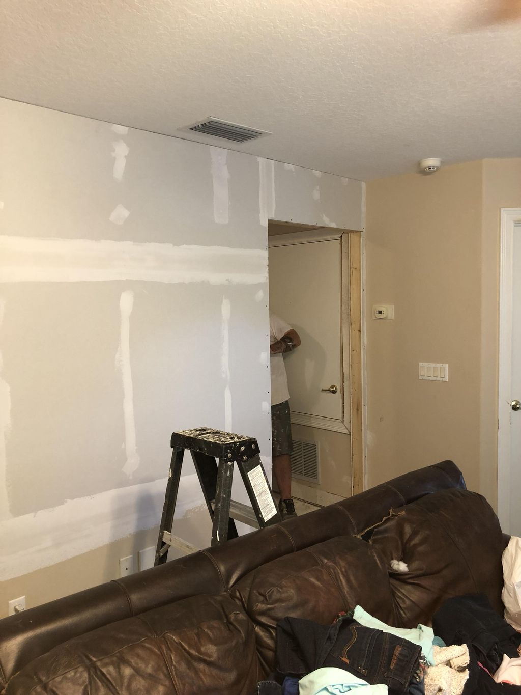 Framed and drywall 