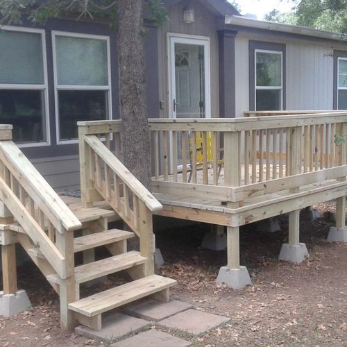 Mary's finished deck.