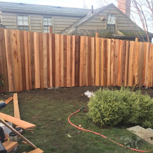 I did this fence 