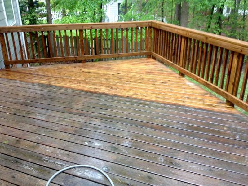 Deck cleaning and sealing