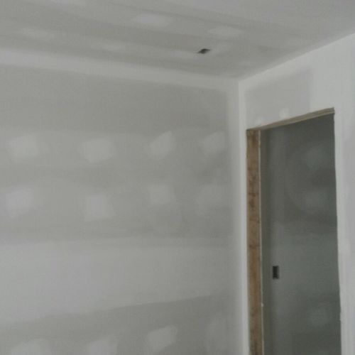 New build - ceiling and dry wall