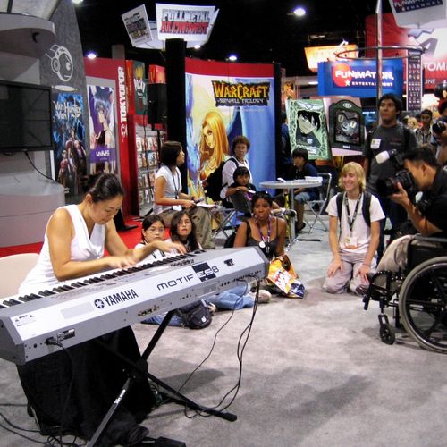 Performing at Comic Con for the Tokyopop booth in 