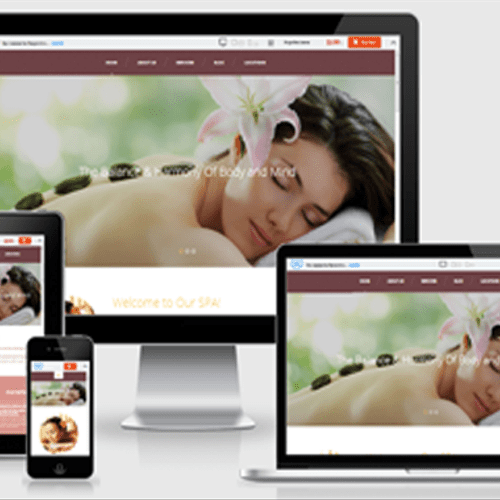 Spa/Massage Responsive Website Design
