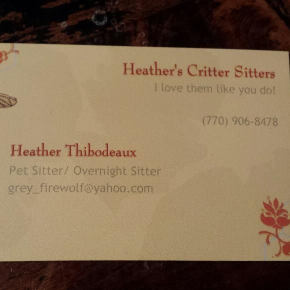 Heathers Critter Sitters