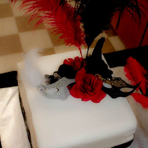 Masquerade Wedding Cake
