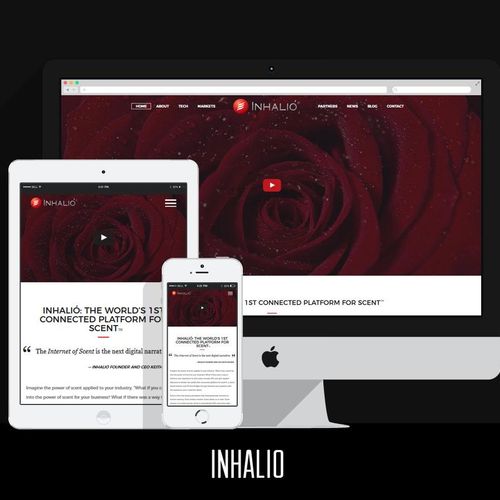 We redesigned Inhalio’s website to a fully respons