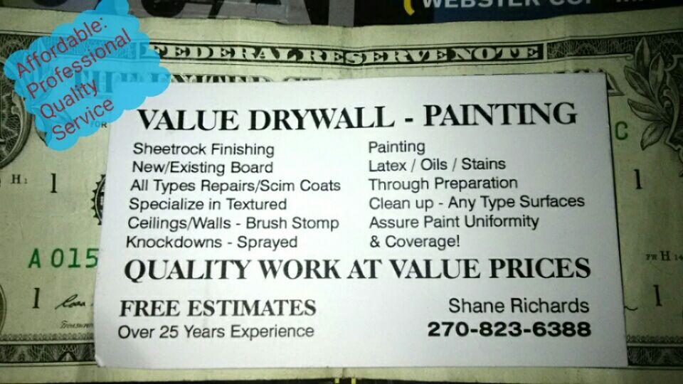 VALUE: Drywall & Painting