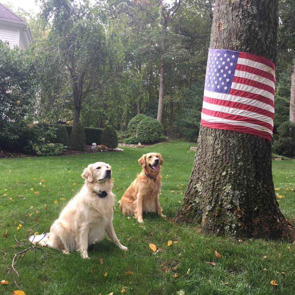 Remy, Bogey & the flag!