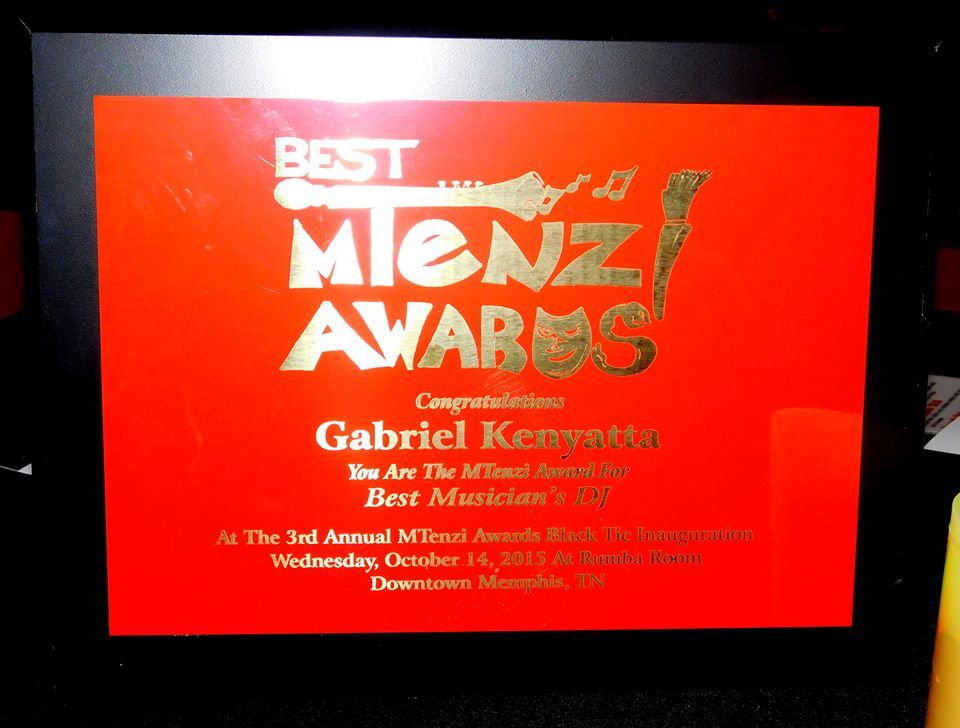 2015 Best in Memphis - DJ/Musician category Mtenzi