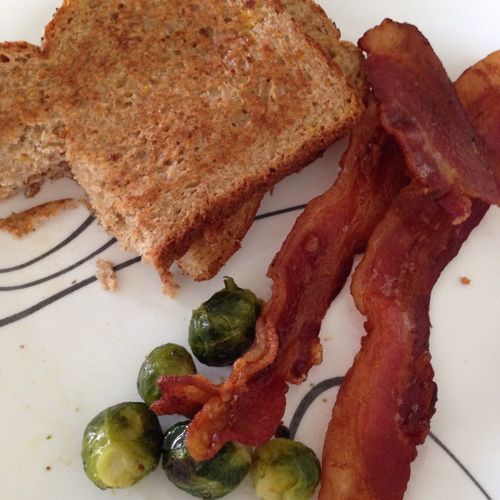 French Toast, Bacon and Brussel Sprouts. It Works