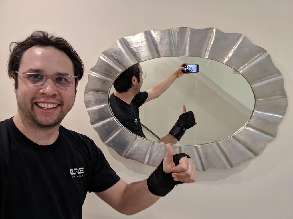 mounted new mirror to drywall 