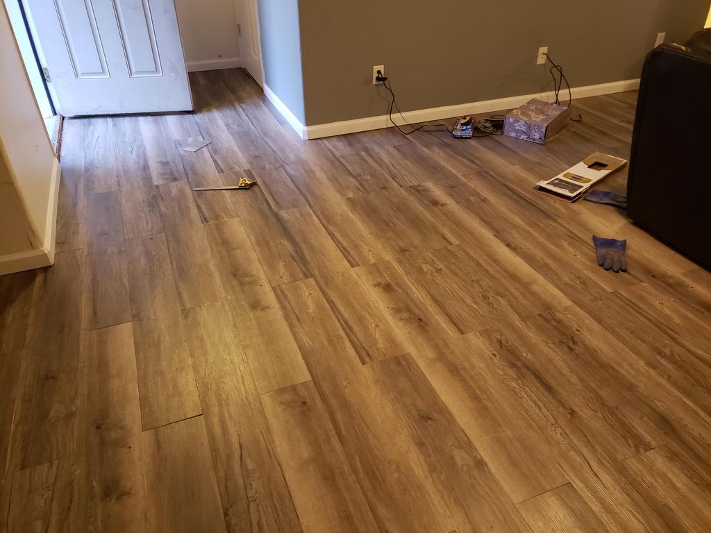 glue down vinyl installation