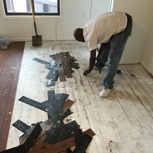 Flooring ( removal an installation) 