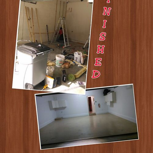 Drywall, Electrical, Paint, Cabinets, Baseboard & 