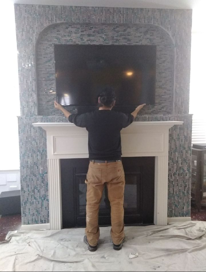 TV mounting.