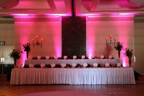 Head Table Uplighting