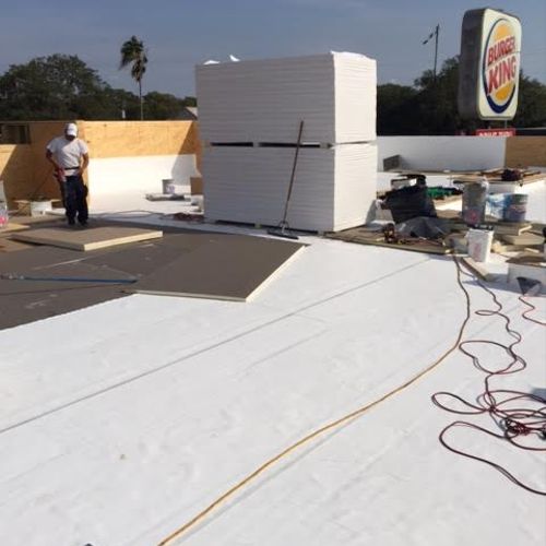 M & M Roof works on several Commercial Jobs as wel