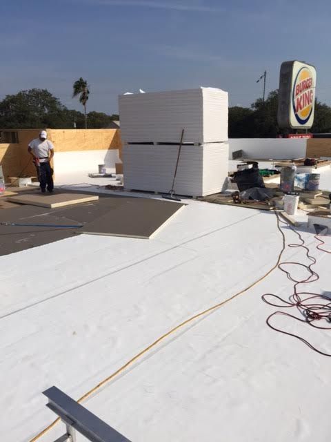 M & M Roof works on several Commercial Jobs as wel