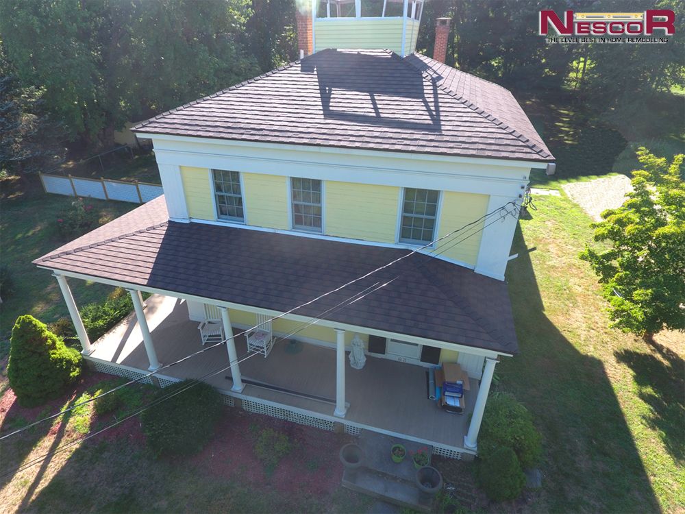 Stone Coated Steel Roof, Color: Heather Blend