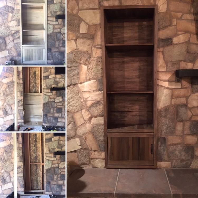 There are two of these custom made built in units 