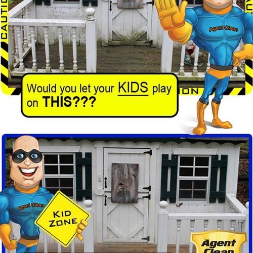 Play sets are hosts to many germs and parasites. L