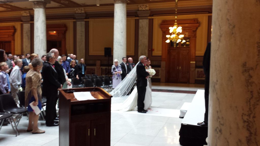 Wedding at Indiana State House, Indianapolis