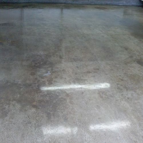 Concrete Floor - Sealed and Waxed