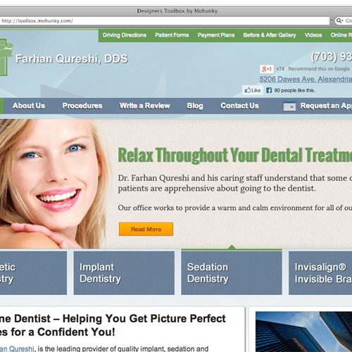 Dr. Qureshi (Dentist) Website Design & Online Mark