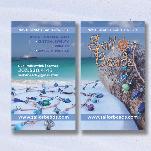 Client: SailorBeads - Logo and Business Card - Cus