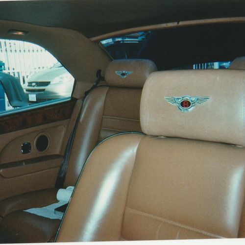 Bentley original leather seats with custom head re