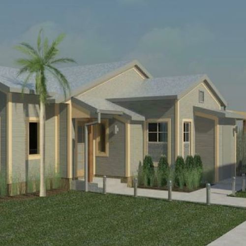 BEACH COTTAGE ENTRY RENDERING