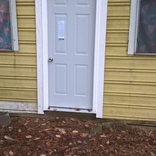 Door installation after