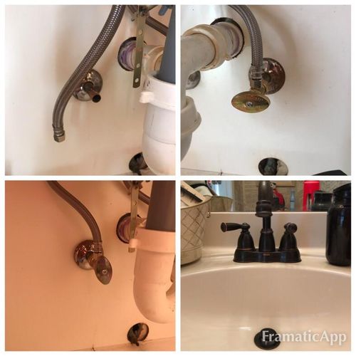 New valves, lines and faucet