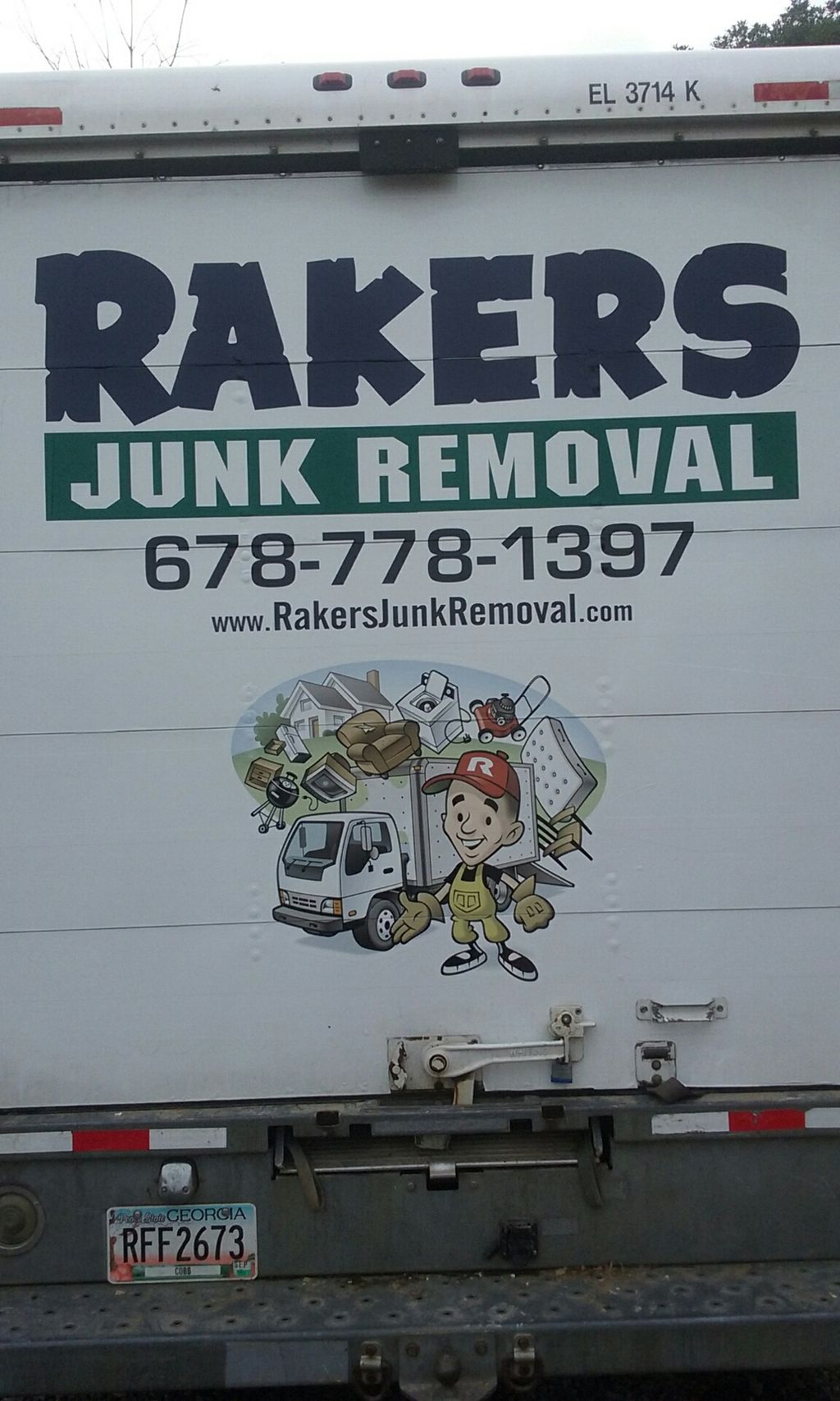 Rear of our 17' Box Truck