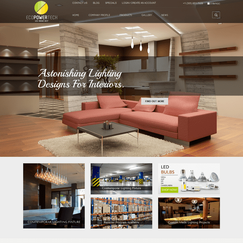 Beautiful Magento E-commerce responsive website