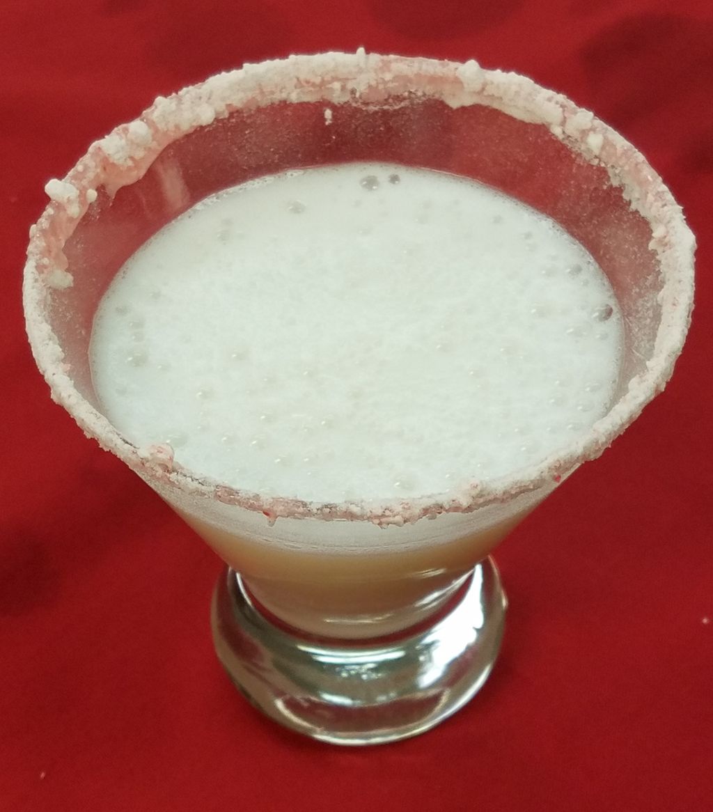 Specialty cocktail for a client: White Chocolate P