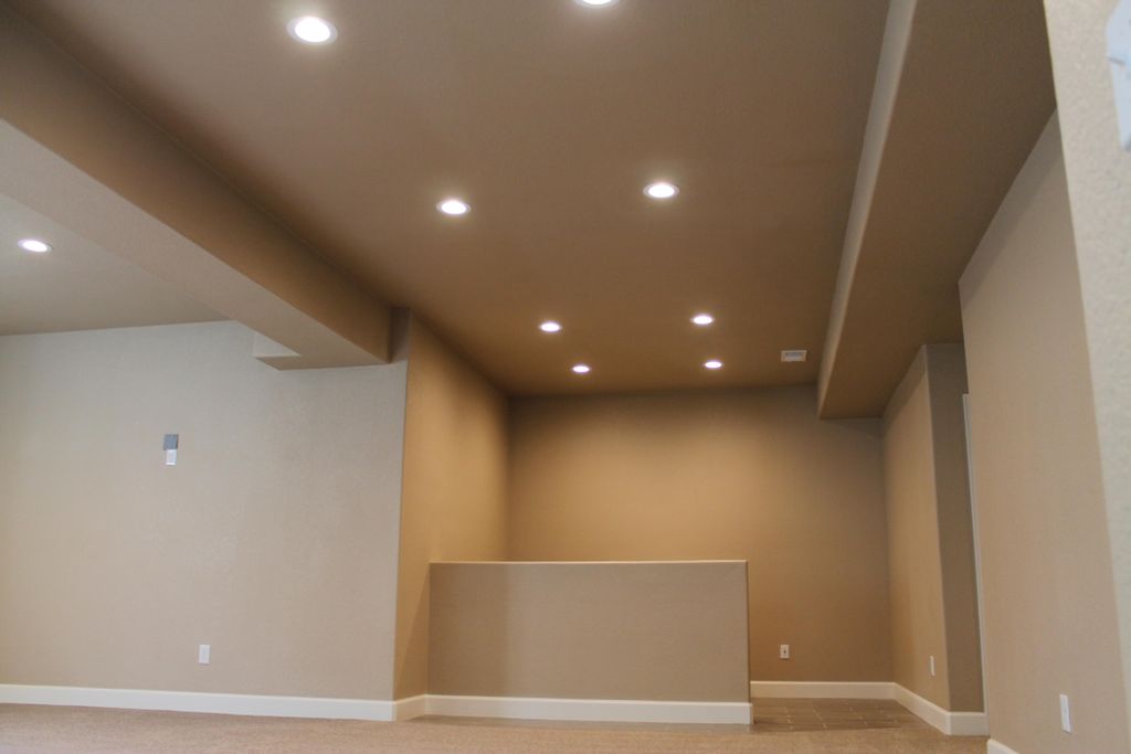 Basement finish future bar area