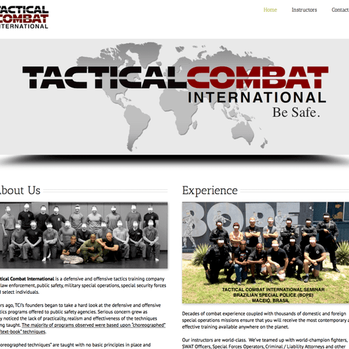 A sample of one of my business websites: Tactical 