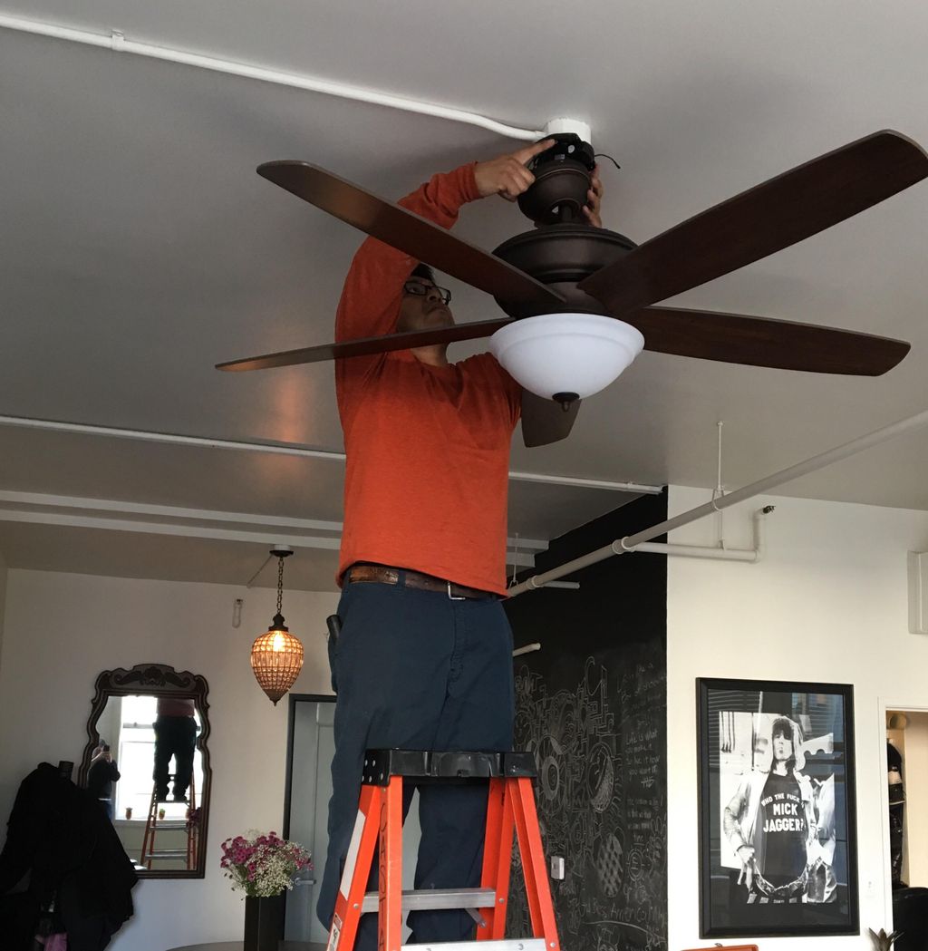 Remote control fan installations