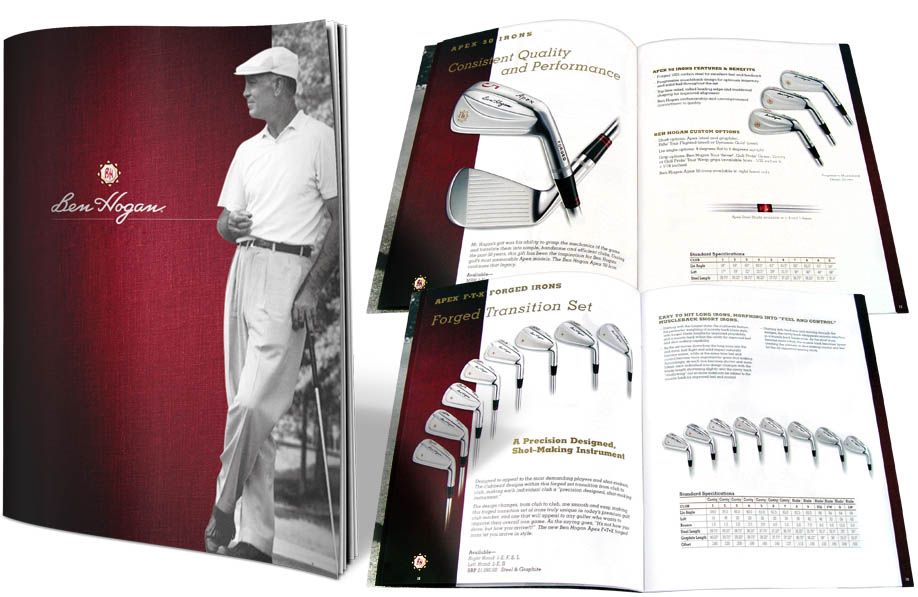 40 Page Product Catalog for Ben Hogan  Print & Di