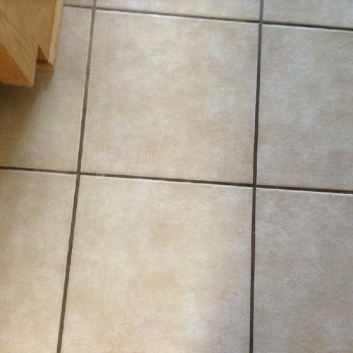 Tile and Grout before